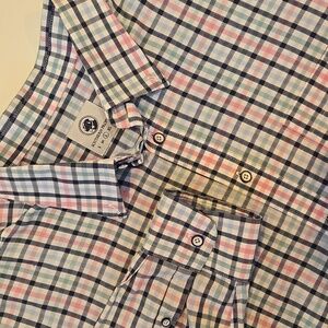 Southern Proper Men’s XL Plaid Long‎ Sleeve Button Down Shirt Cotton